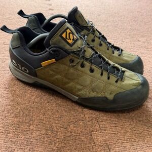 Five Ten Guide Tennie Approach Shoes Mens Olive Green Stealth Rubber Hiking B+